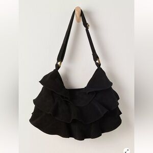 Rae Ruffle Shoulder Bag